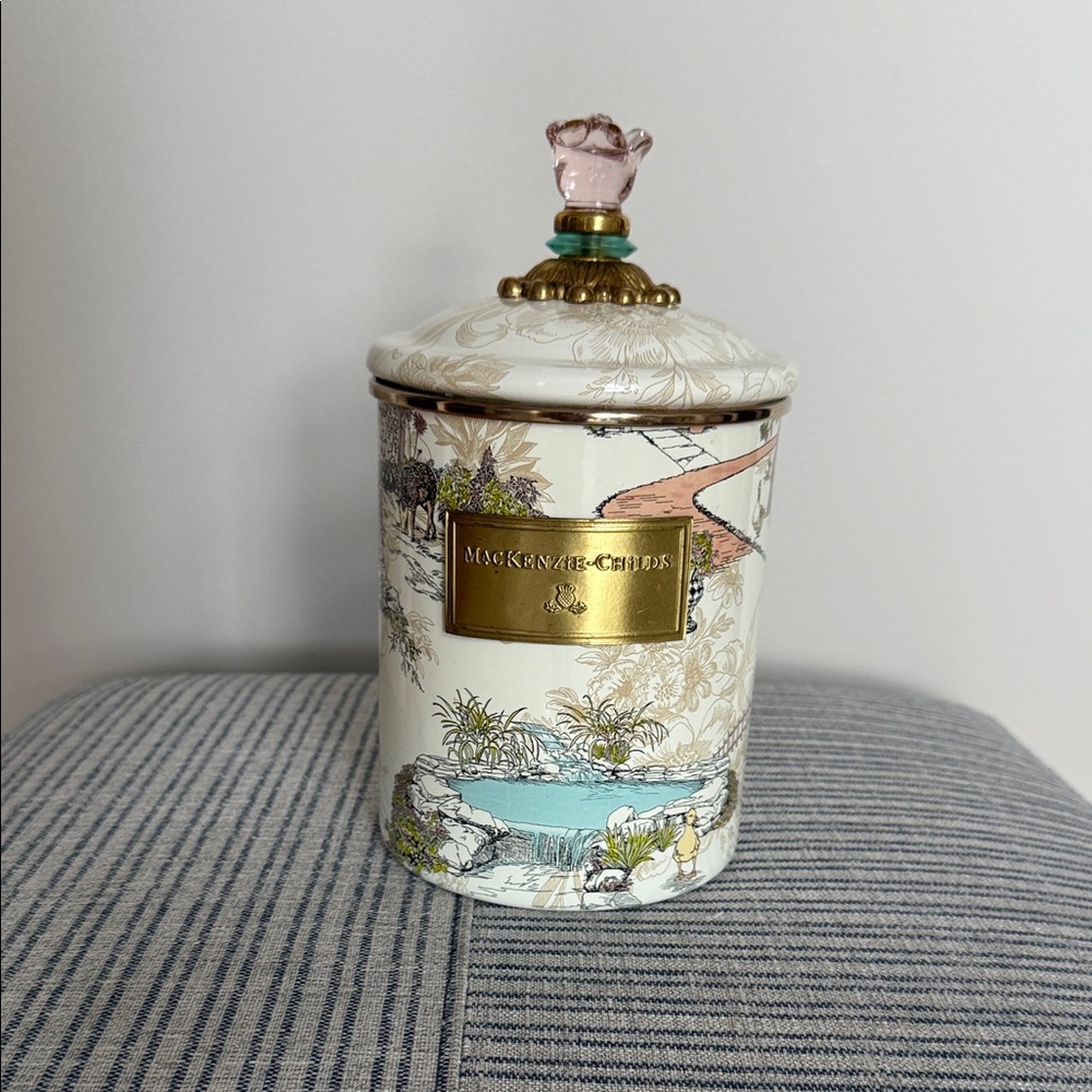 MacKenzie-Childs Medium Aurora Farms Canister-Rare and Retired.